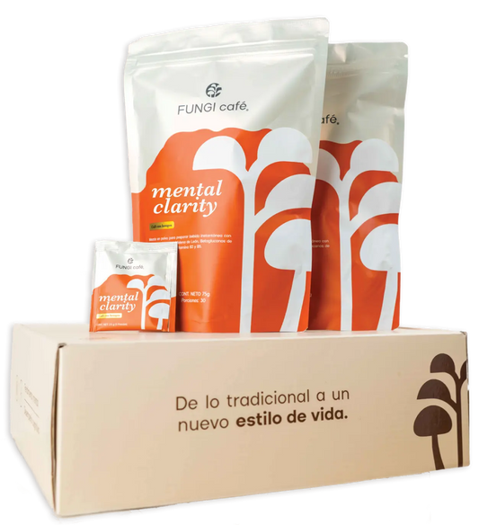 2 PAQUETES DE FUNGI CAFÉ x 30 sobres.